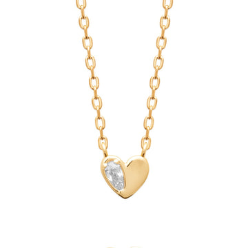 Collier Corazon plaqué or